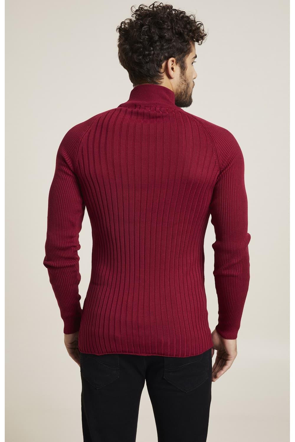 TR 833 Bordo Balıkçı Triko