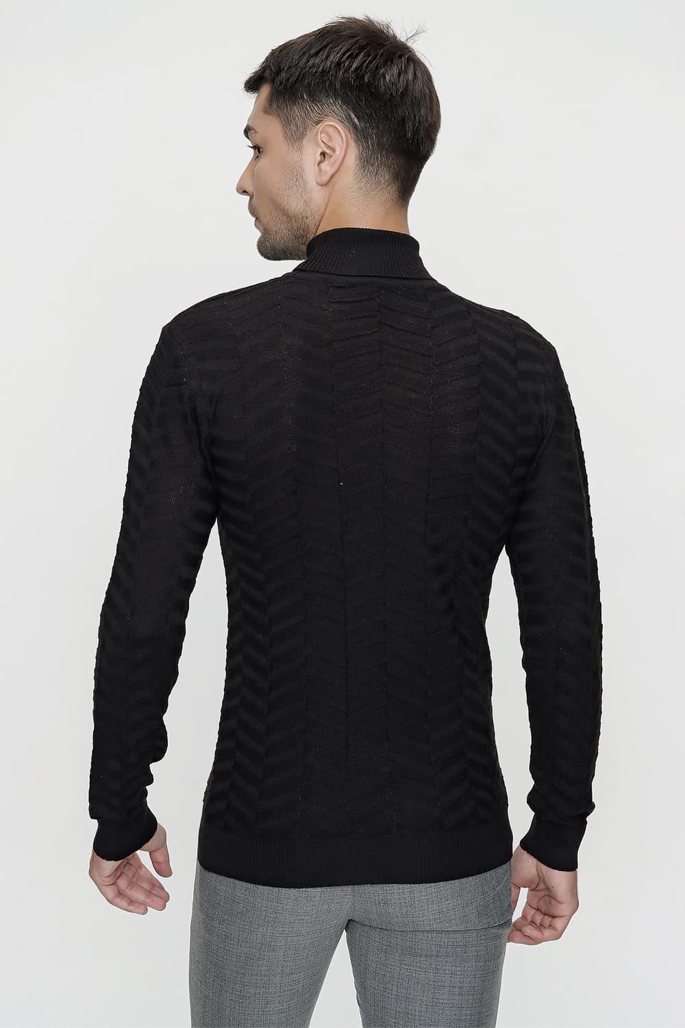 TR 836 Siyah Balıkçı Triko