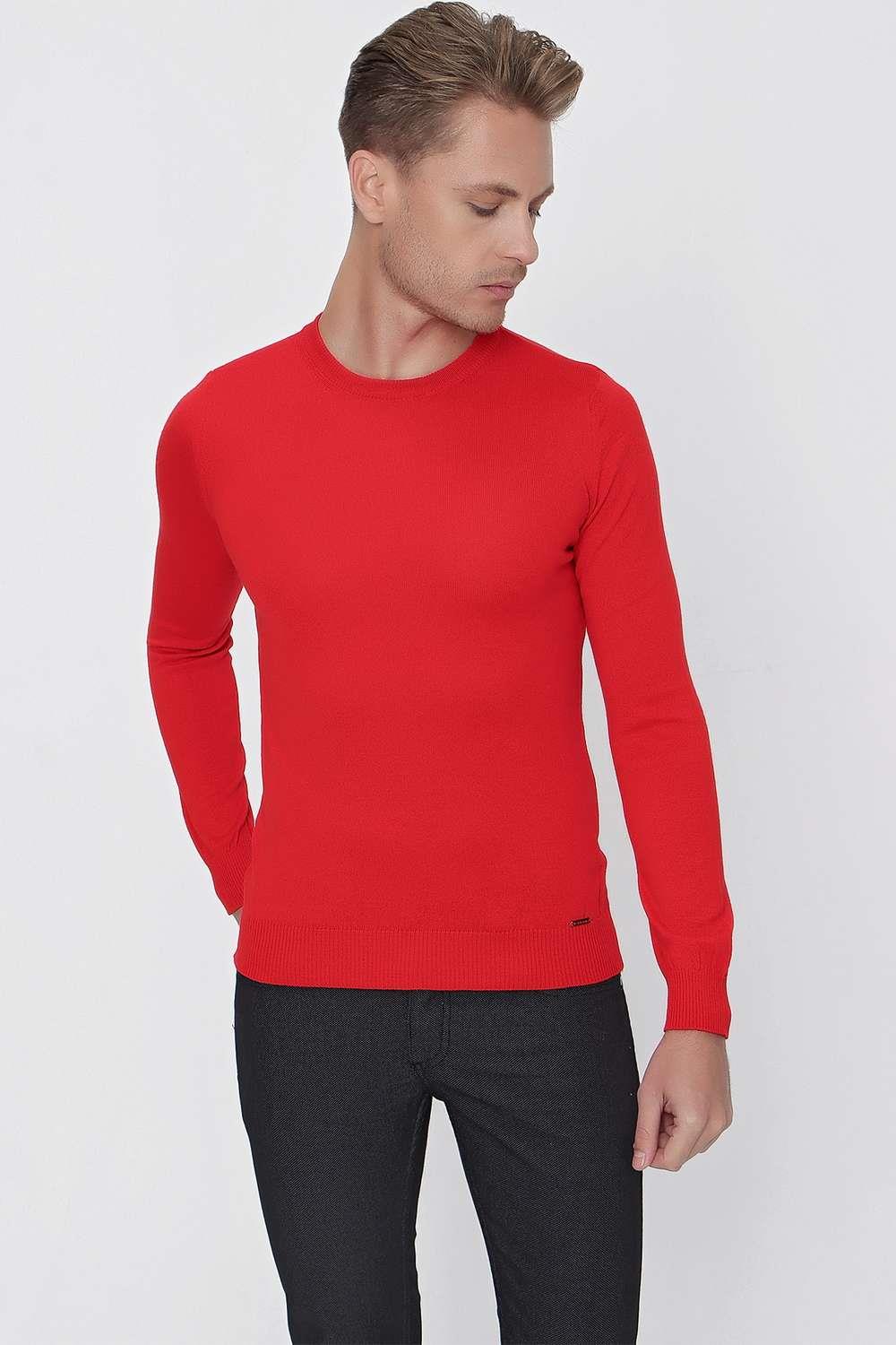 TR 840 Slim Fit Kırmızı Klasik Triko