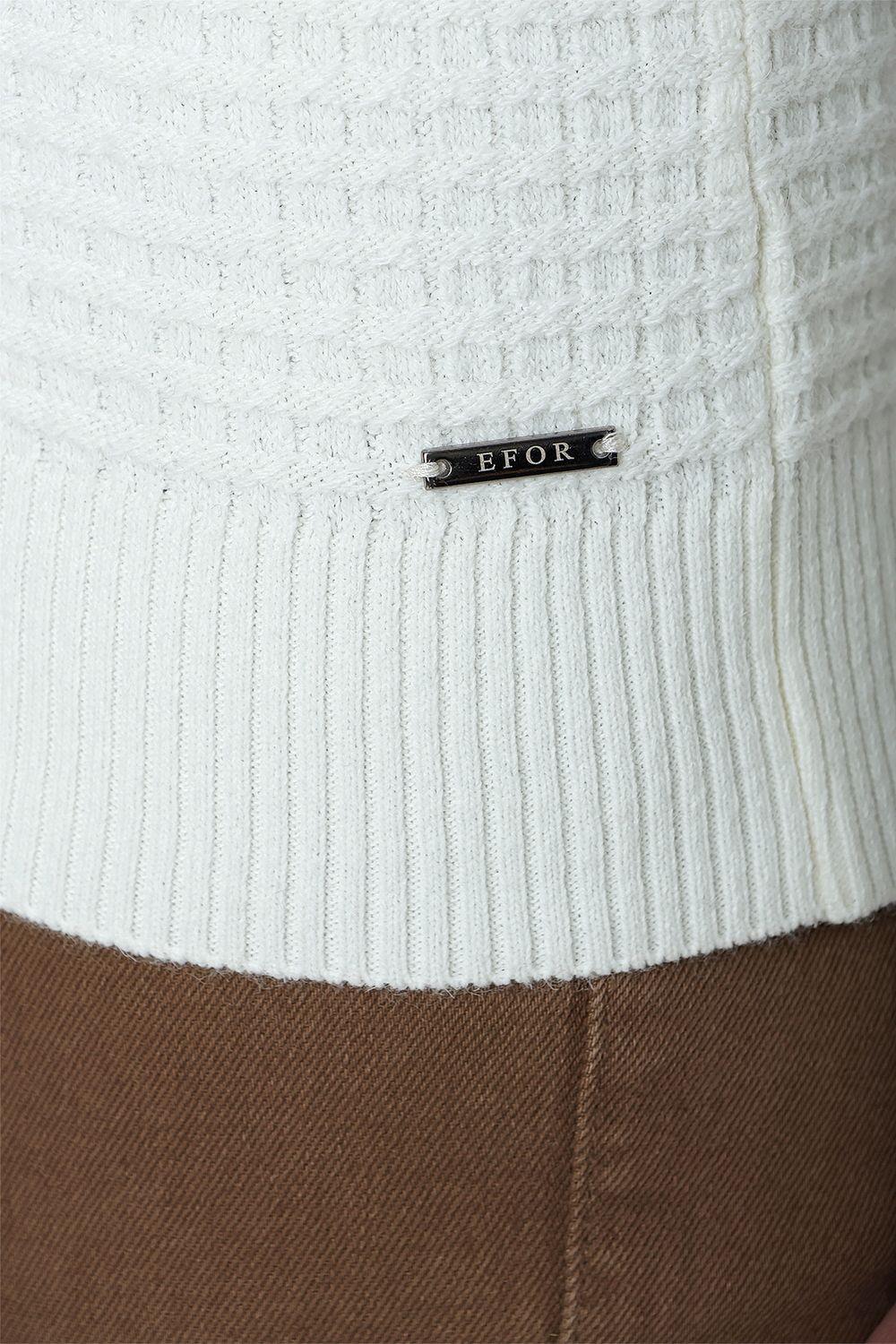 TR 845 Slim Fit Ekruorj Klasik Triko