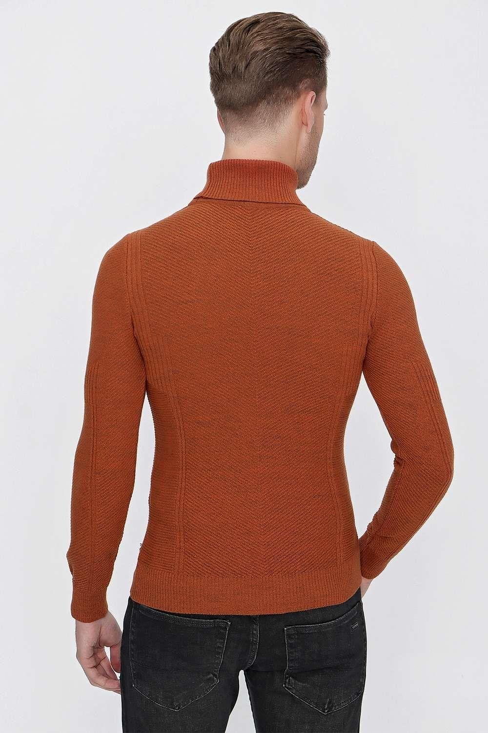 TR 847 Slim Fit Kiremit Klasik Triko