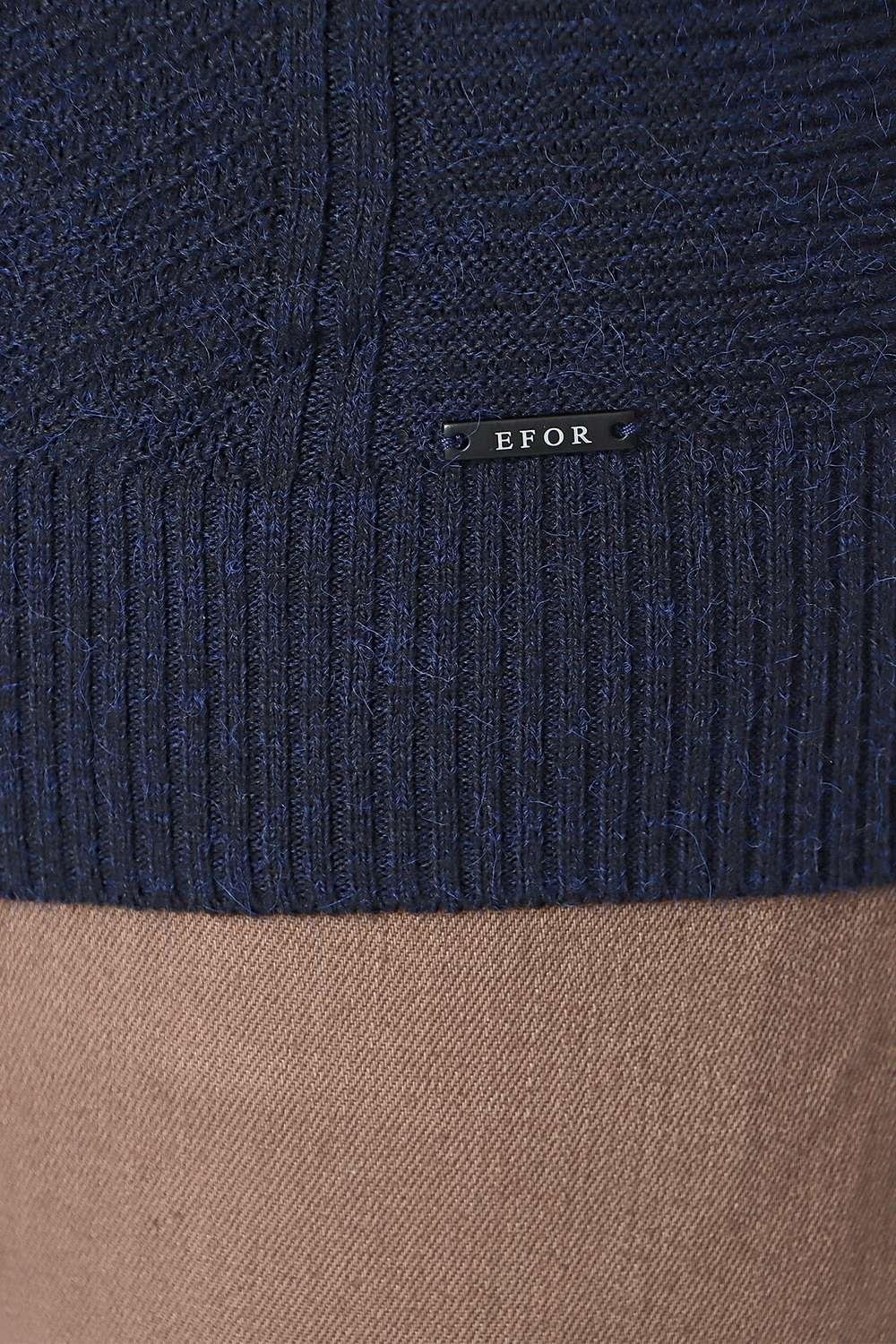 TR 847 Slim Fit Lacivert Klasik Triko