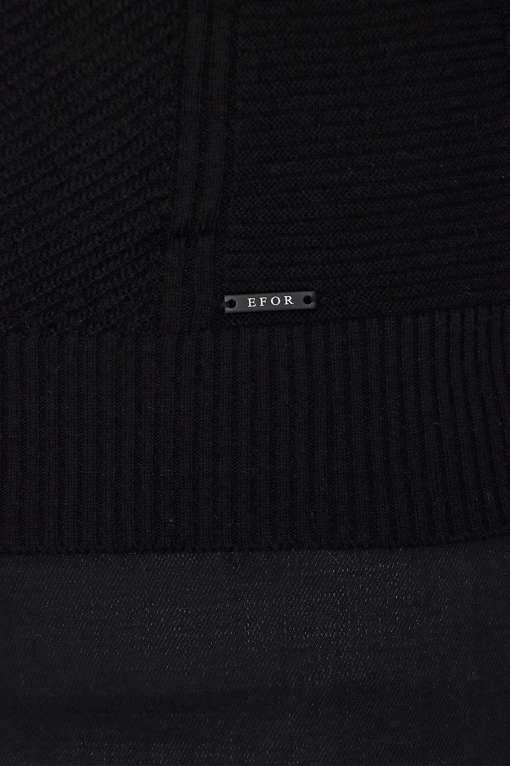 TR 847 Slim Fit Siyah Klasik Triko