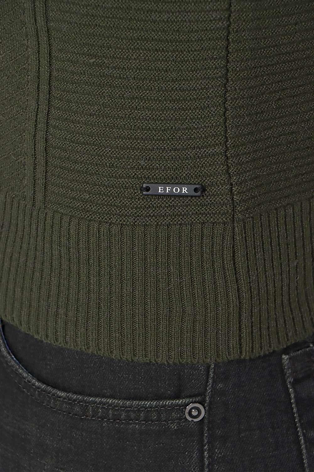TR 847 Slim Fit Yeşil Klasik Triko