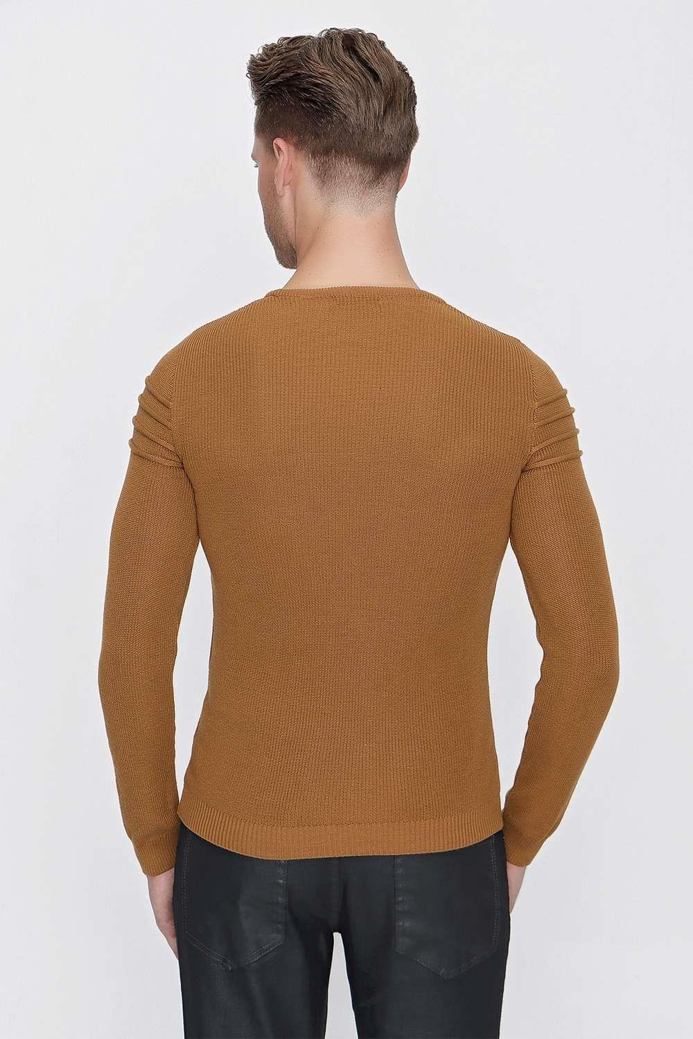 TR 849 Slim Fit Taba Klasik Triko