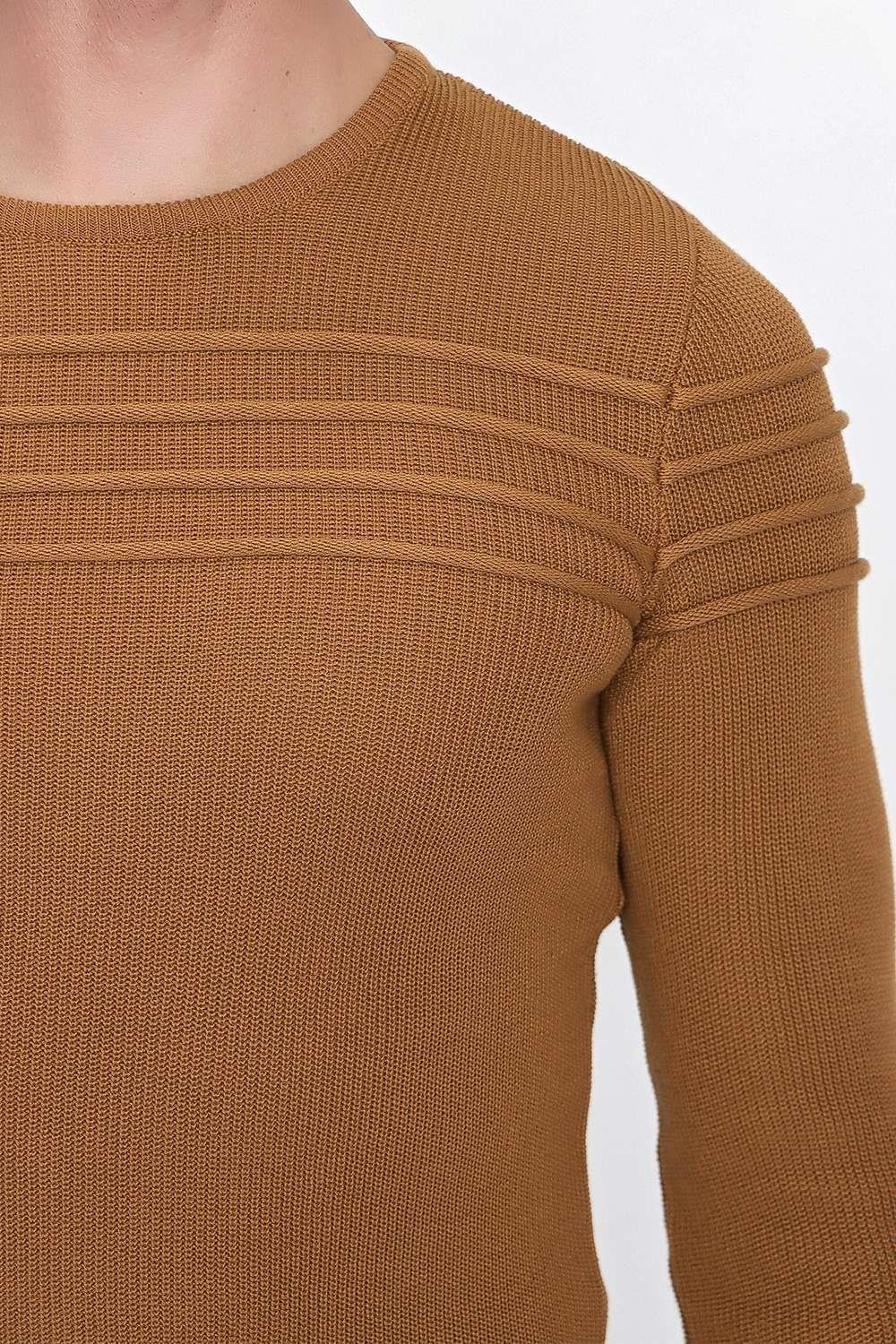 TR 849 Slim Fit Taba Klasik Triko