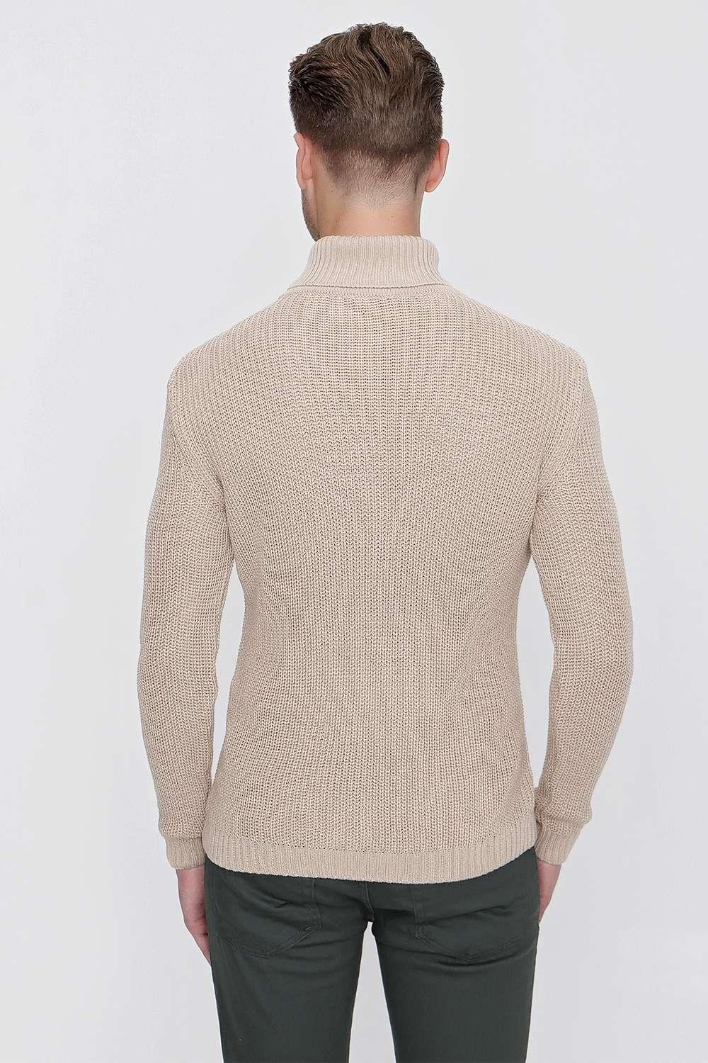 TR 850 Slim Fit Bej Klasik Triko