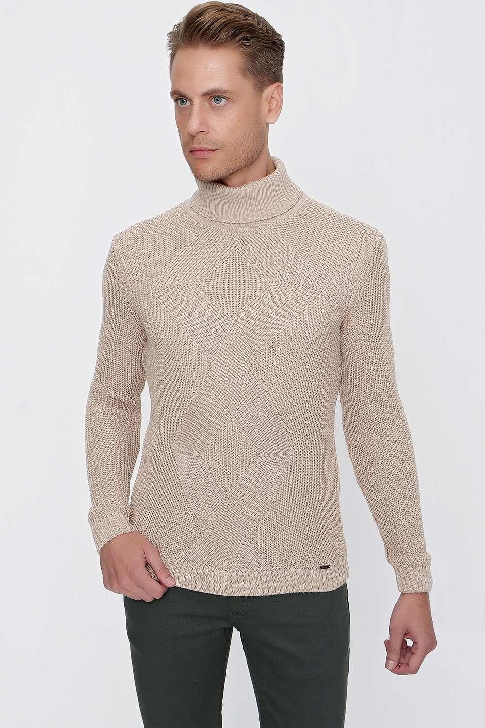 TR 850 Slim Fit Bej Klasik Triko