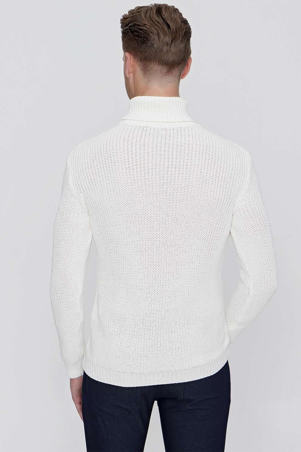 TR 850 Slim Fit Ekru Klasik Triko