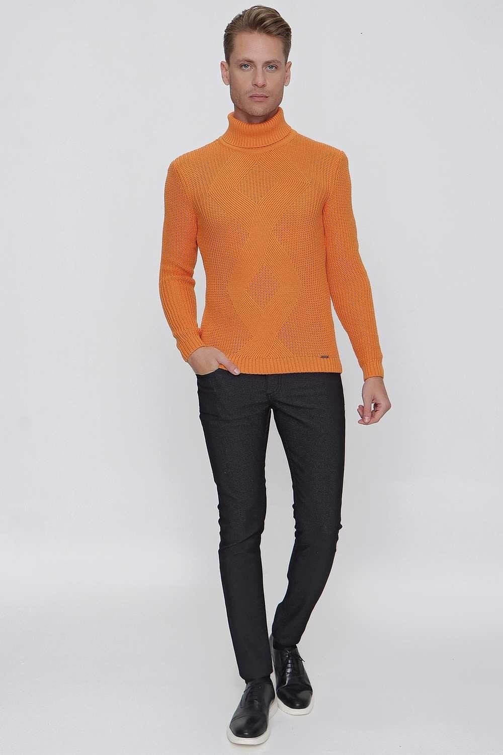 TR 850 Slim Fit Oranj Klasik Triko