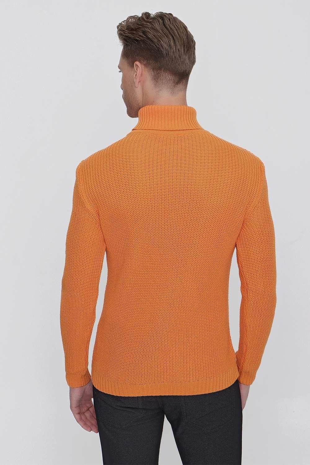TR 850 Slim Fit Oranj Klasik Triko