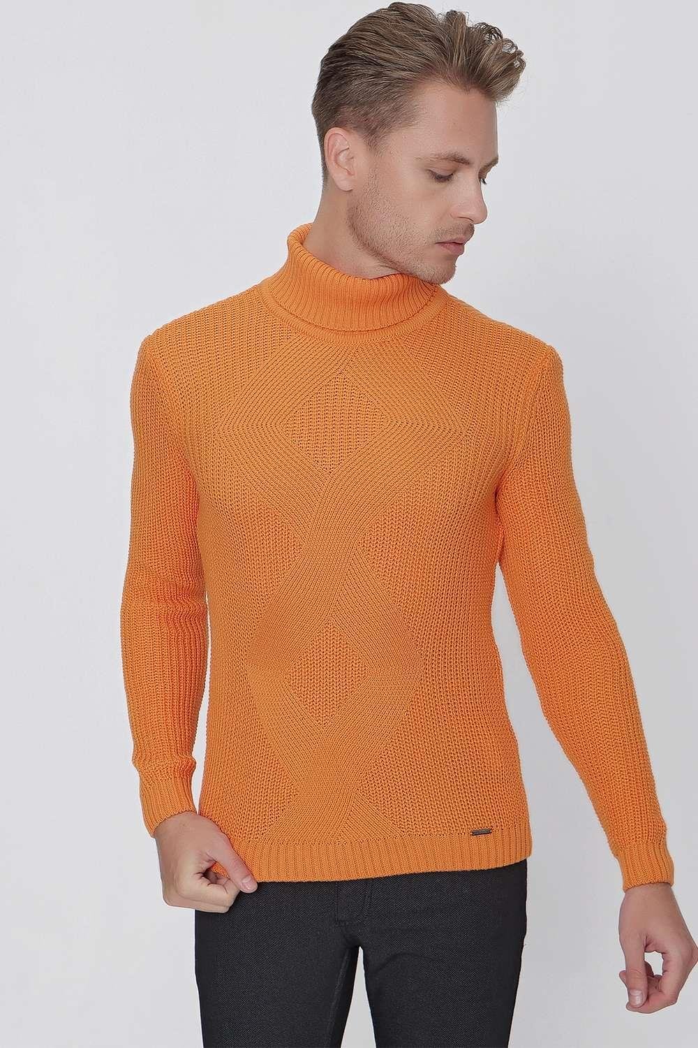 TR 850 Slim Fit Oranj Klasik Triko