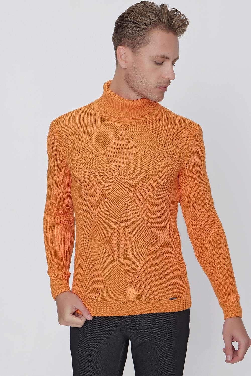 TR 850 Slim Fit Oranj Klasik Triko