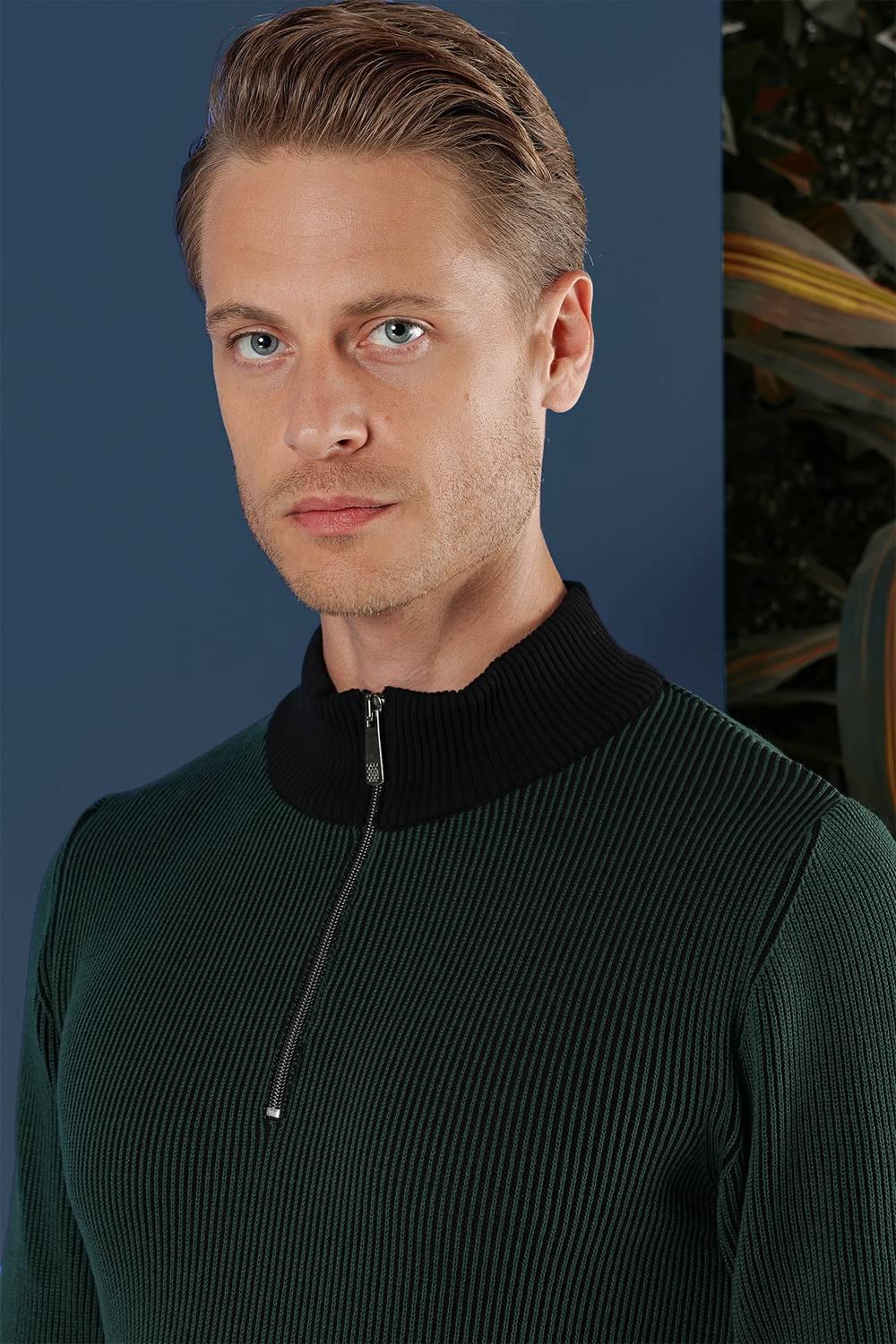 TR 859 Slim Fit Nefti Klasik Triko