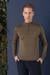 TR 861 Slim Fit Tütün Klasik Triko
