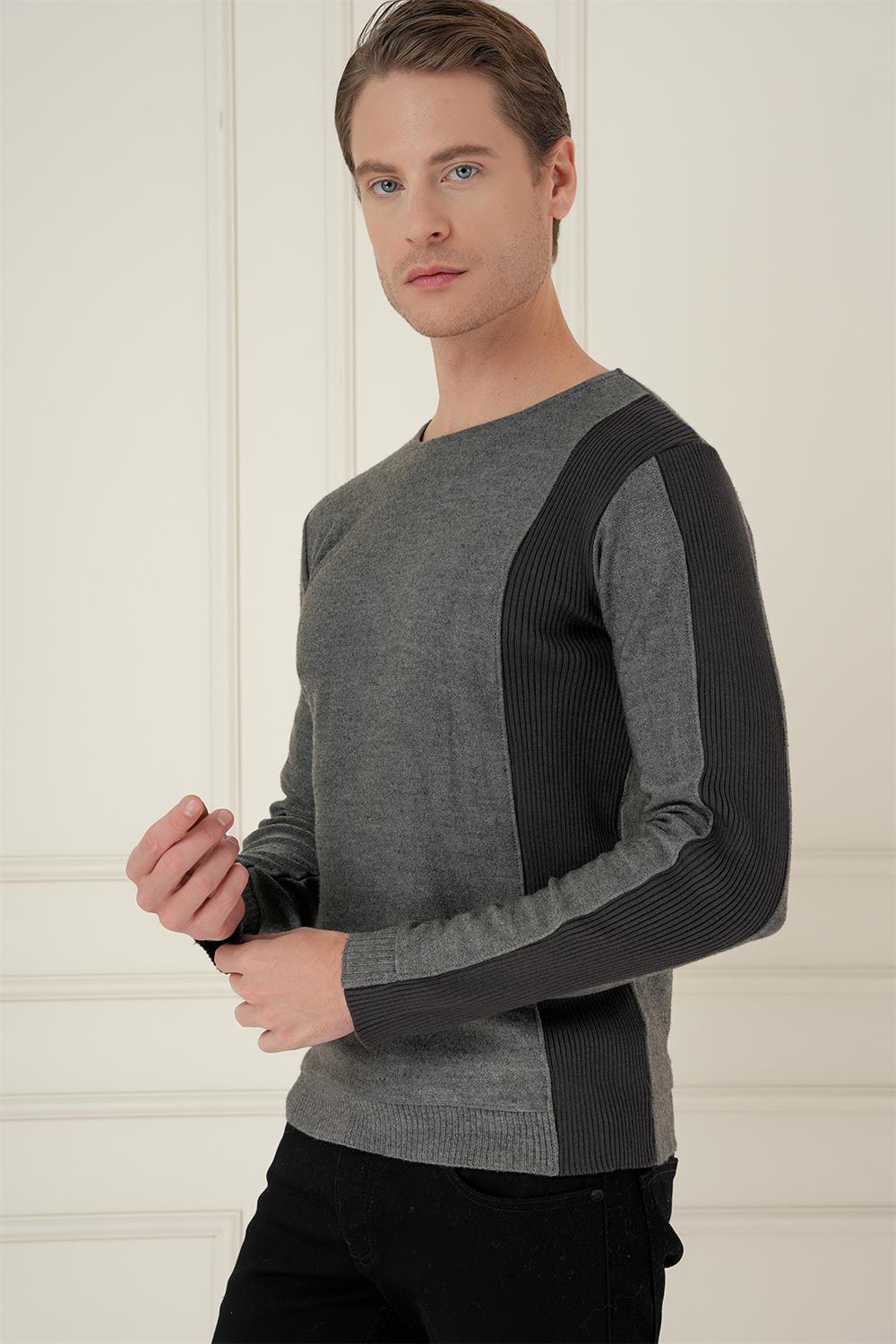 TR 871 Slim Fit Antrasit Klasik Triko