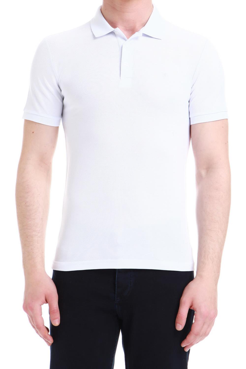 TS 771 Slim Fit Beyaz Spor T-Shirt