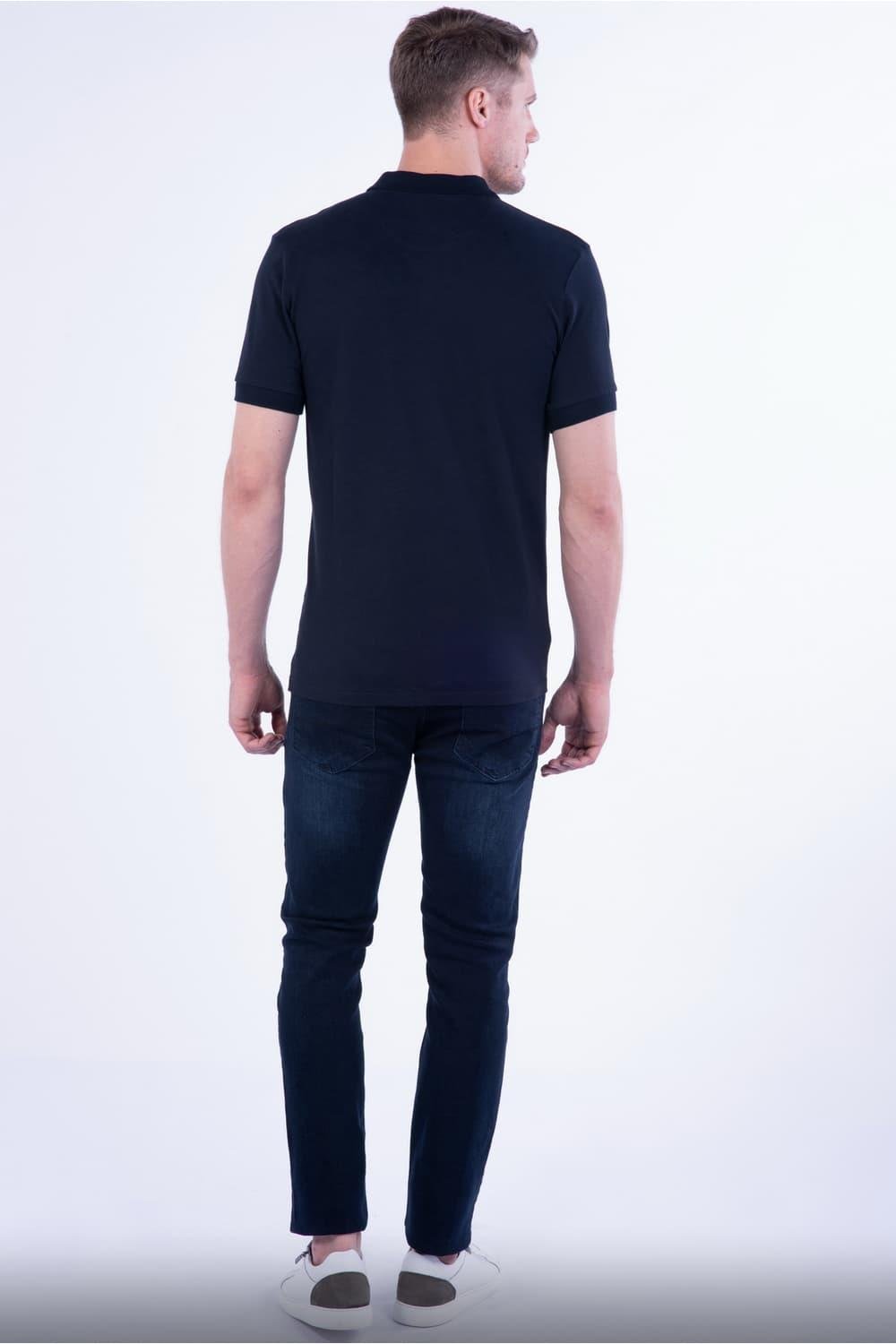 TS 789 Slim Fit Lacivert Spor T-Shirt