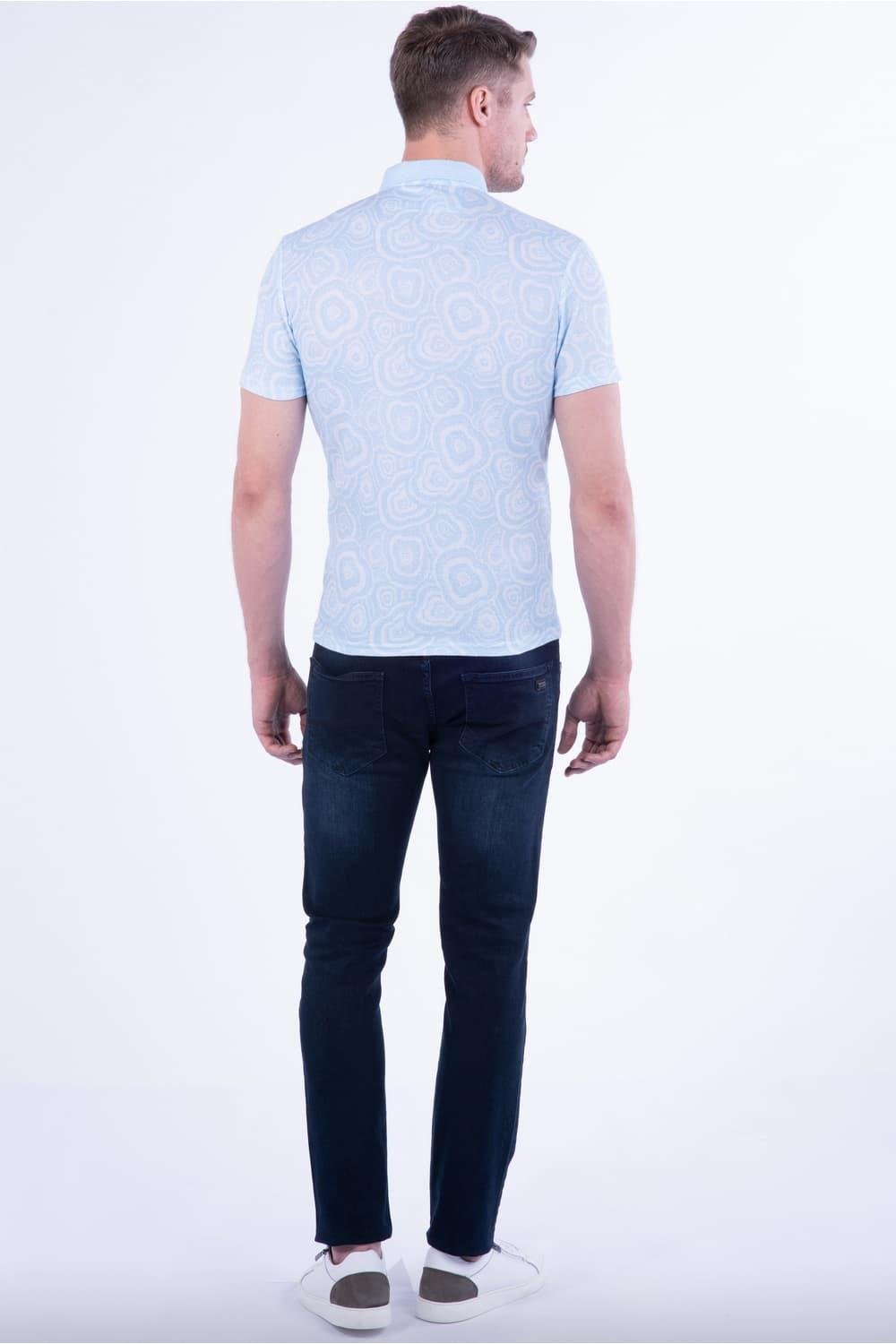 TS 801 Slim Fit Mavi Spor T-Shirt