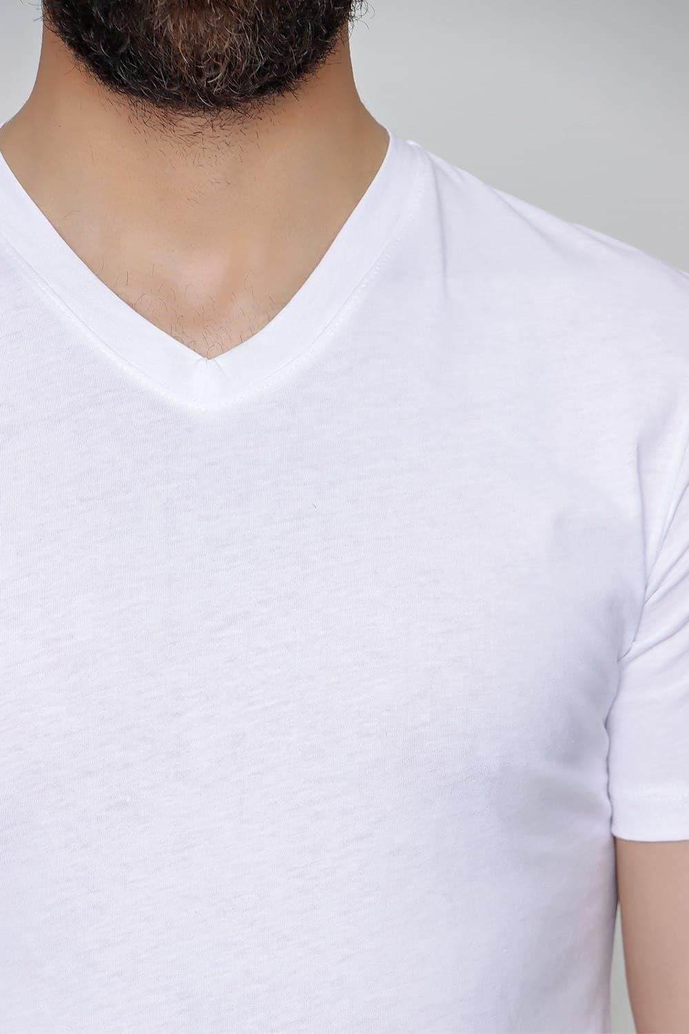 TS 811 Slim Fit Beyaz Spor T-Shirt