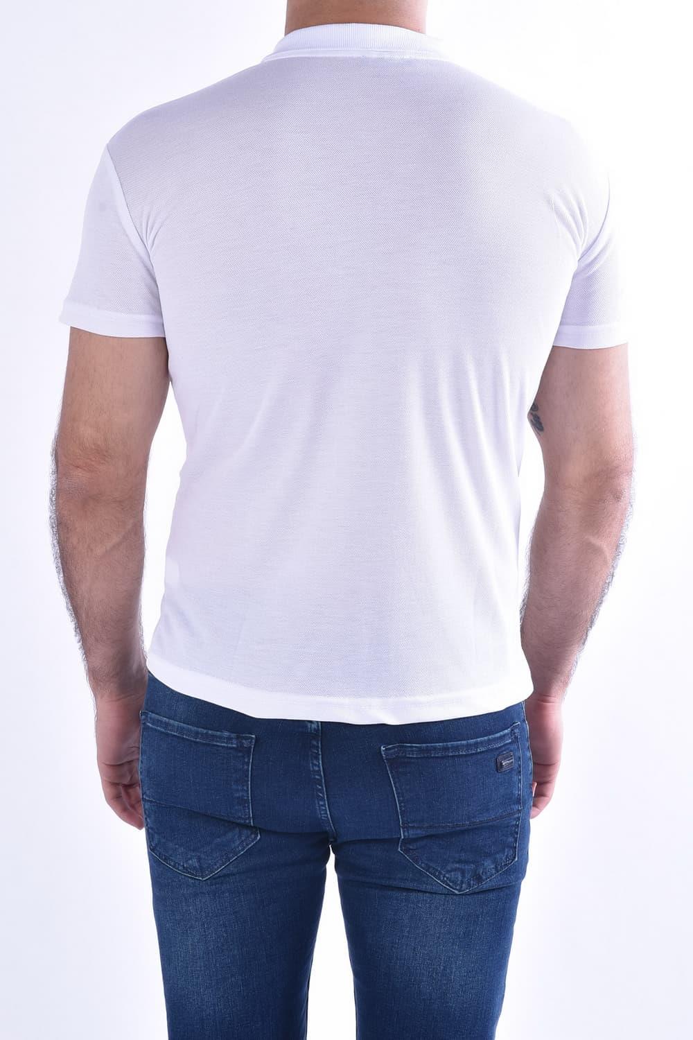 TS 813 Slim Fit Beyaz Spor T-Shirt
