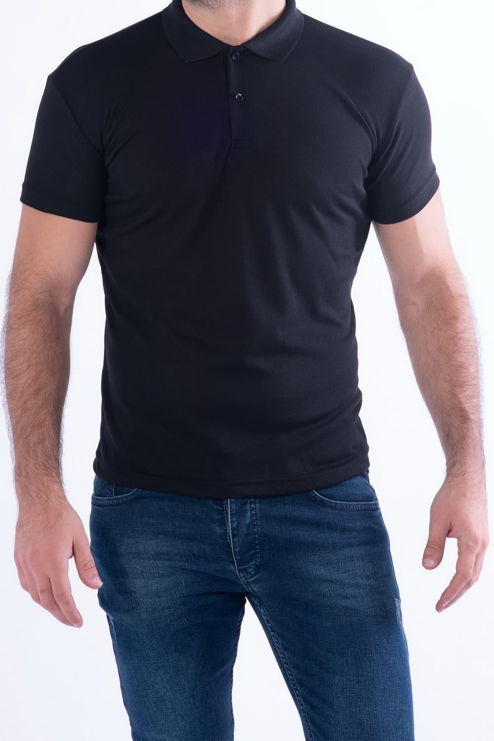 TS 813 Slim Fit Siyah Spor T-Shirt