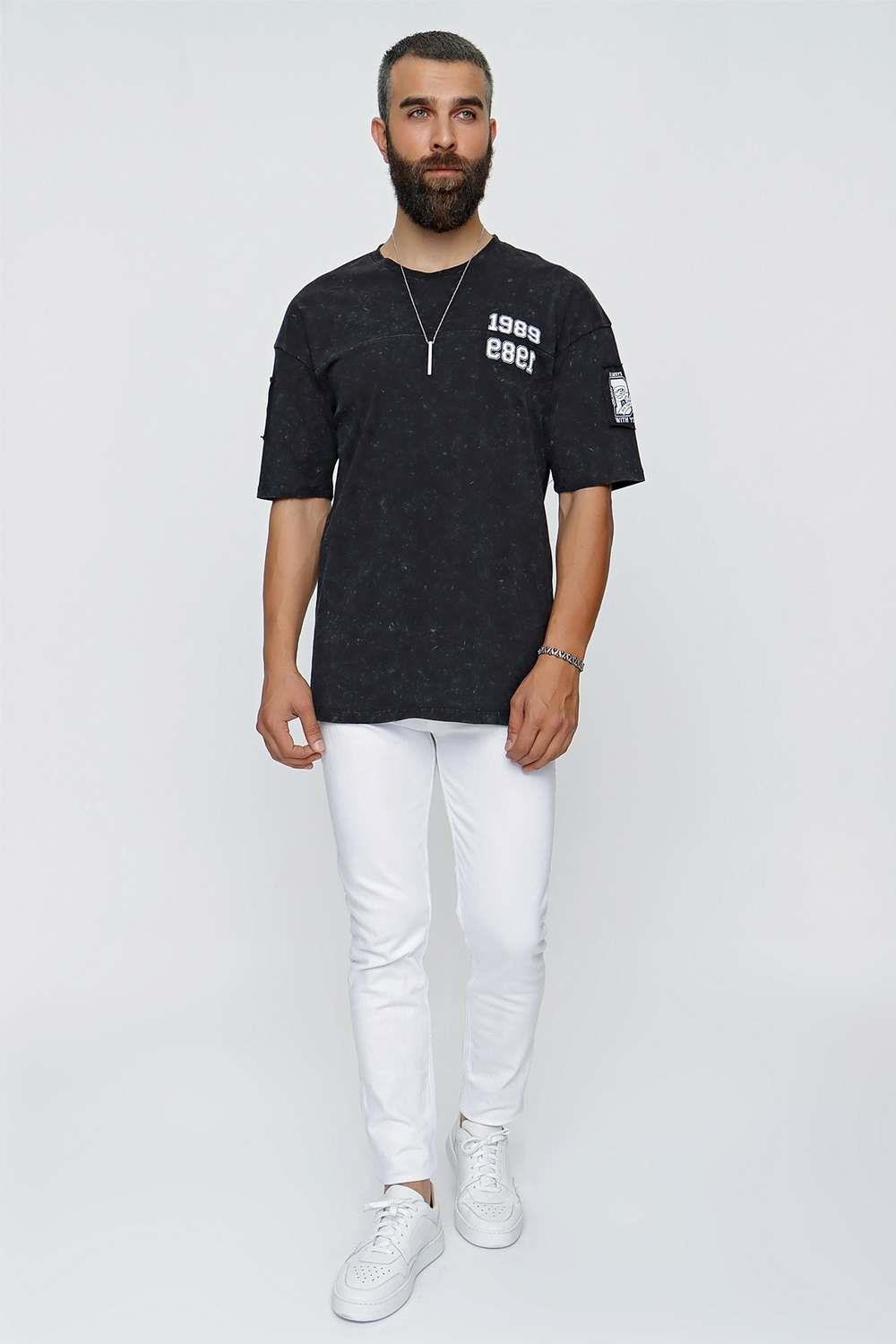 TS 833 Siyah Spor T-Shirt