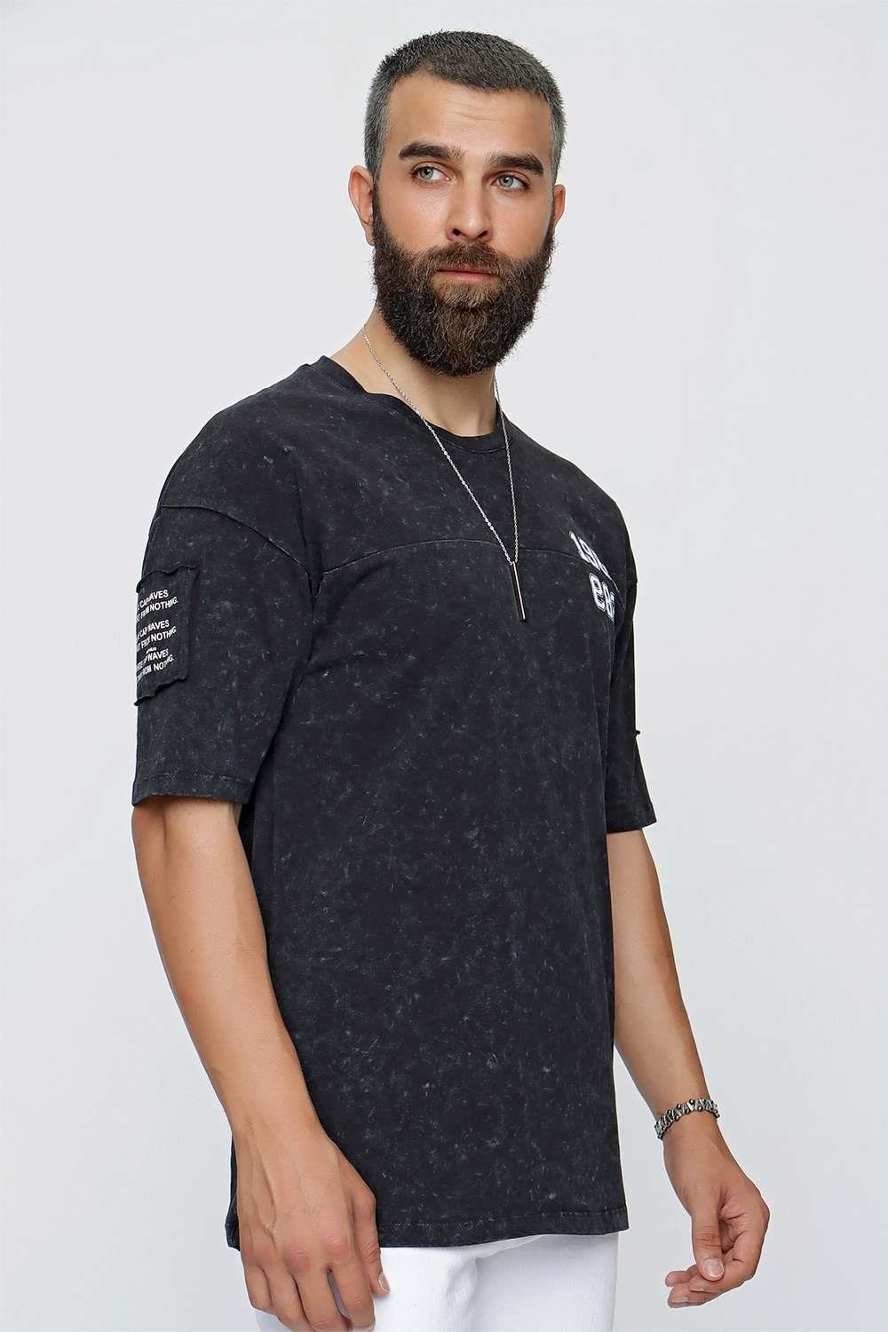 TS 833 Siyah Spor T-Shirt