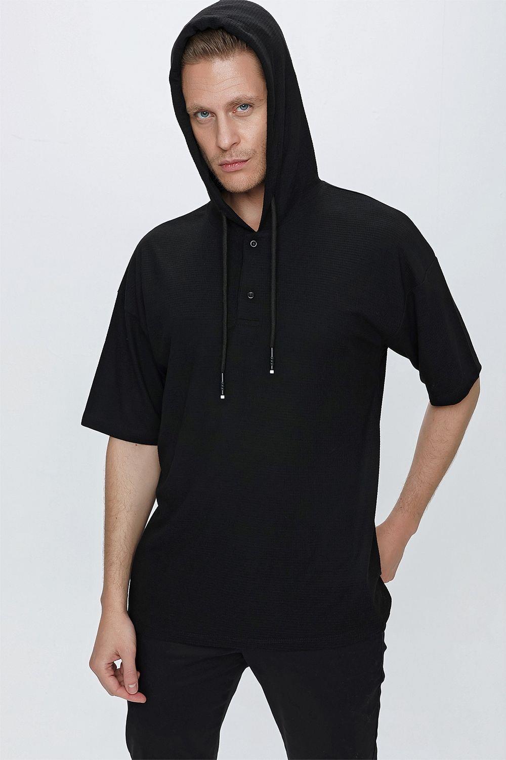 TS 836 Siyah Spor T-Shirt