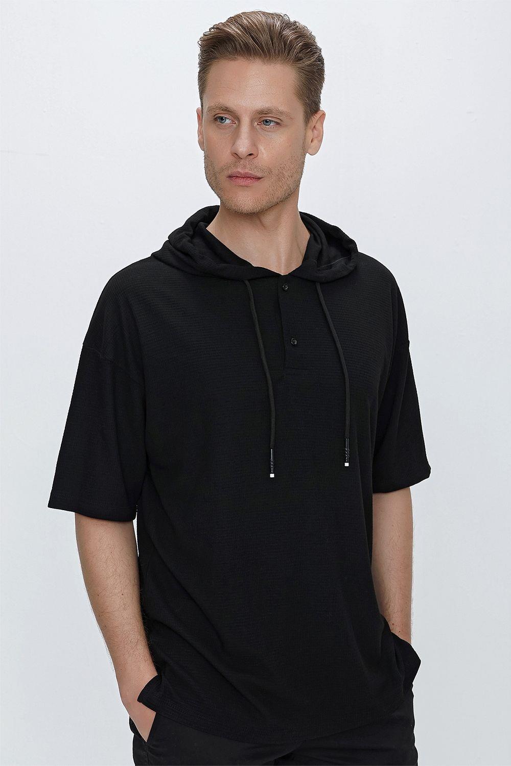TS 836 Siyah Spor T-Shirt