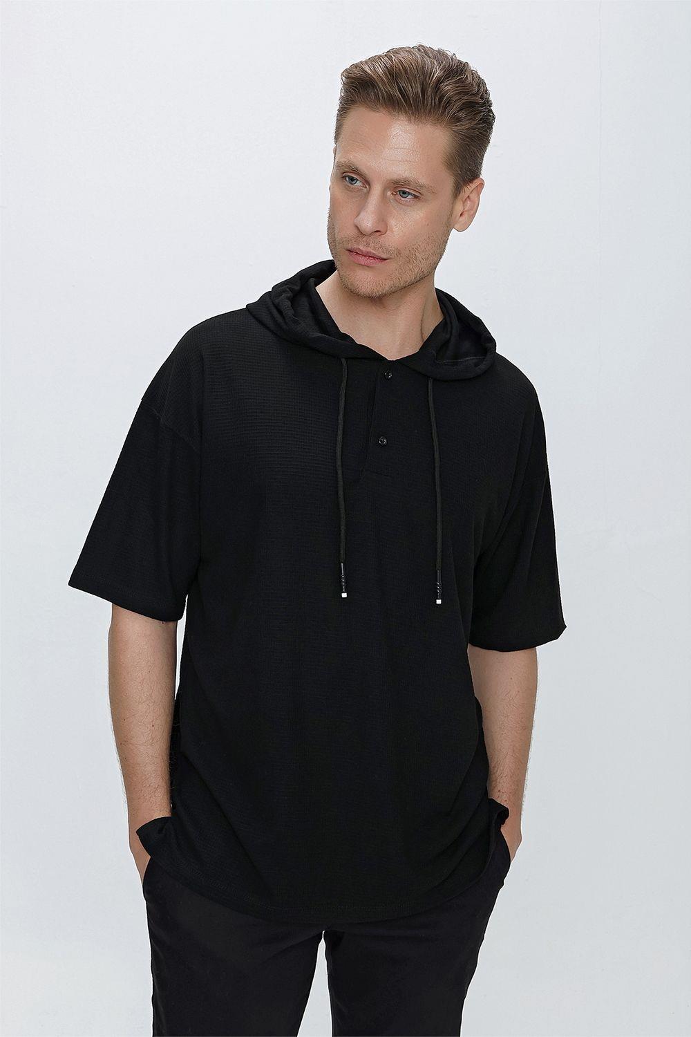 TS 836 Siyah Spor T-Shirt