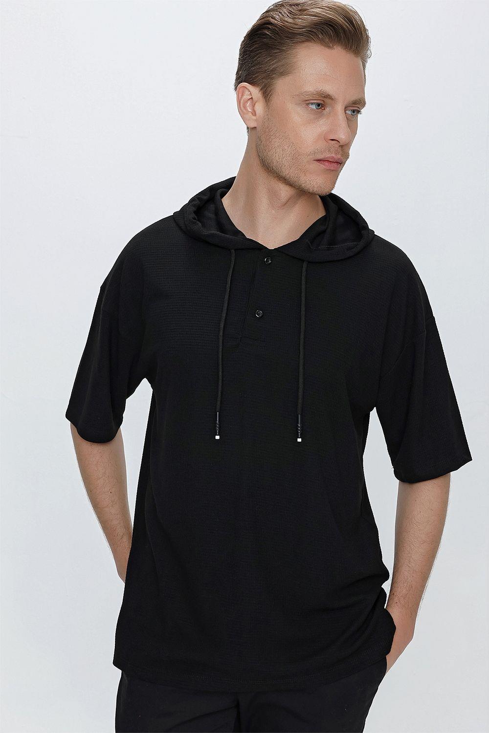 TS 836 Siyah Spor T-Shirt
