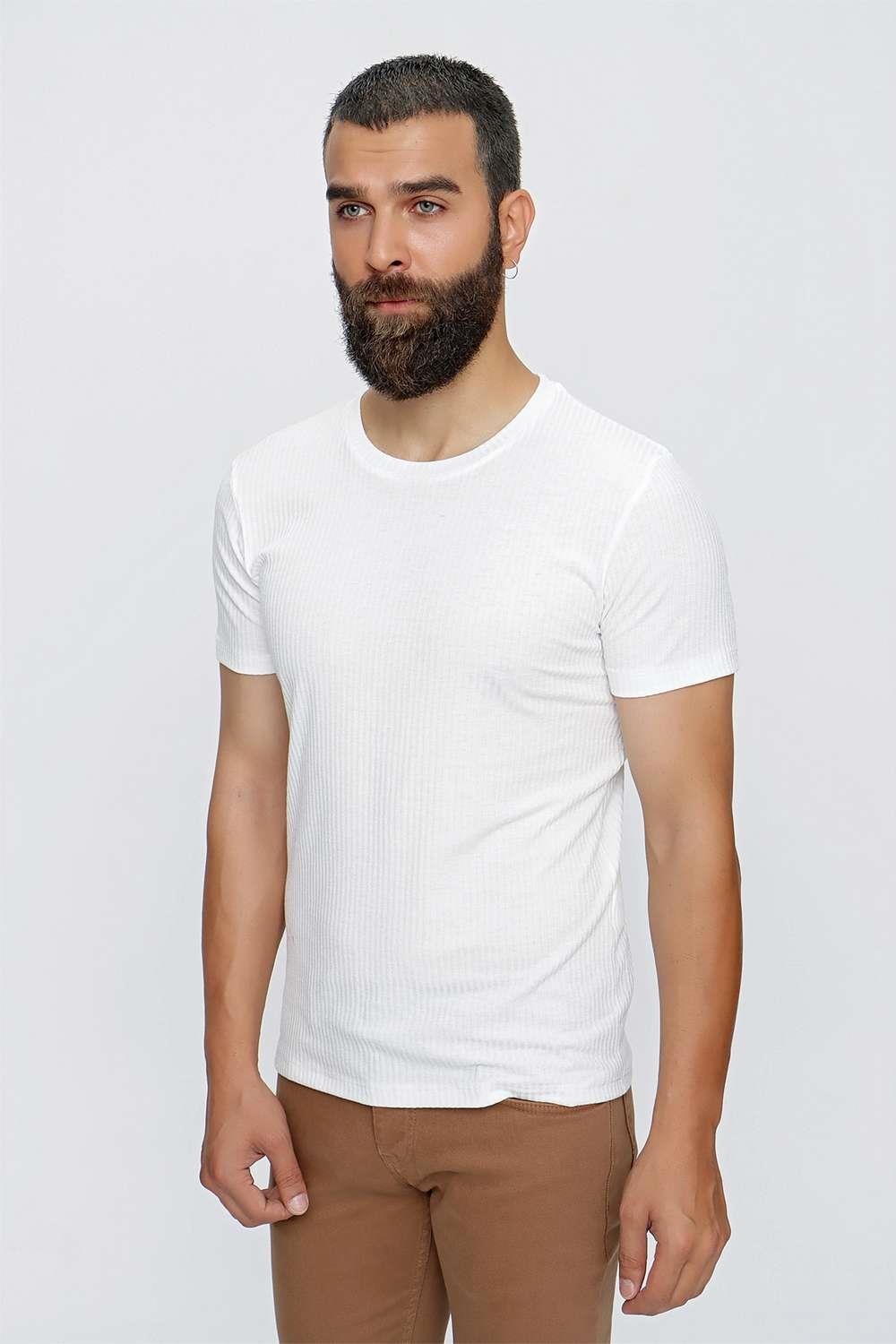 TS 837 Beyaz Spor T-Shirt