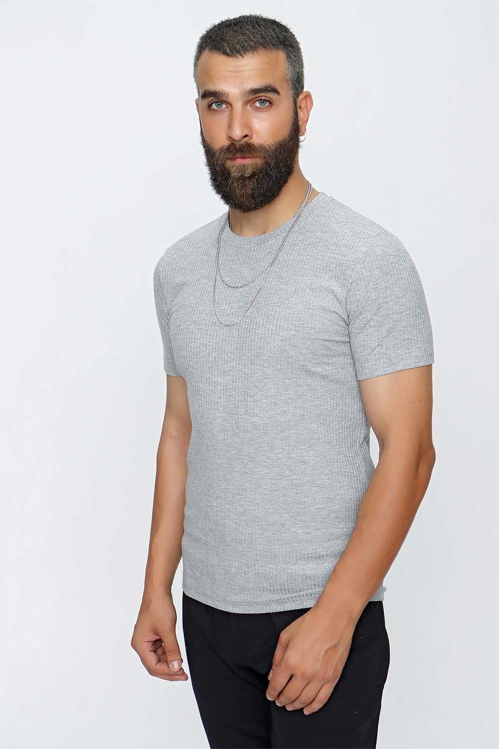 TS 837 Gri Spor T-Shirt