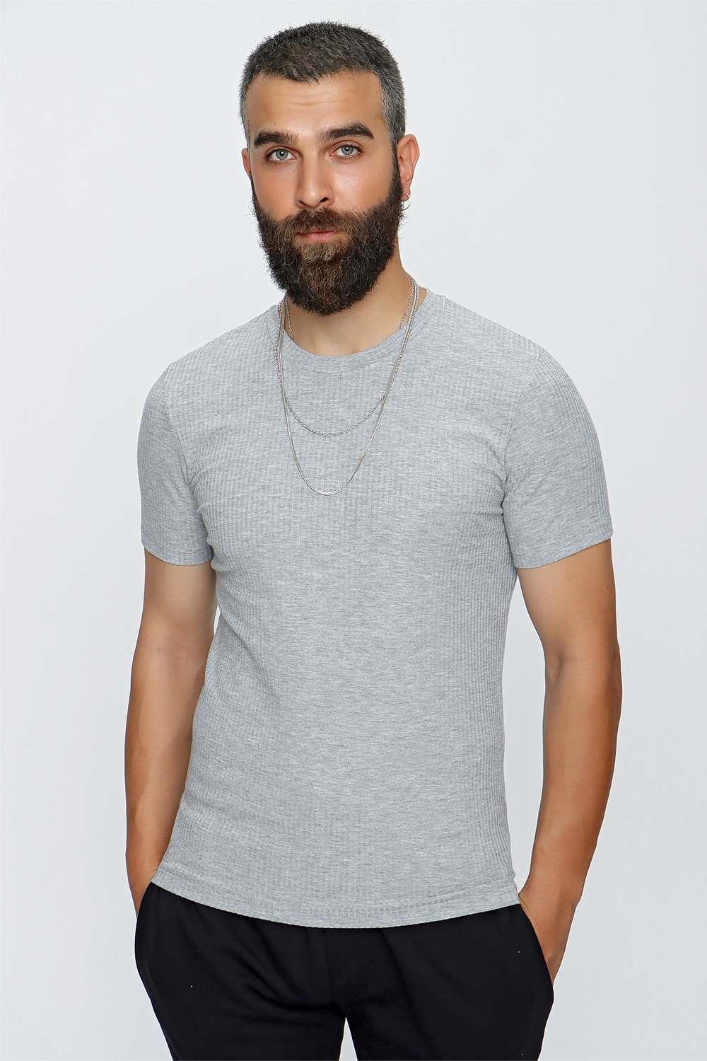 TS 837 Gri Spor T-Shirt