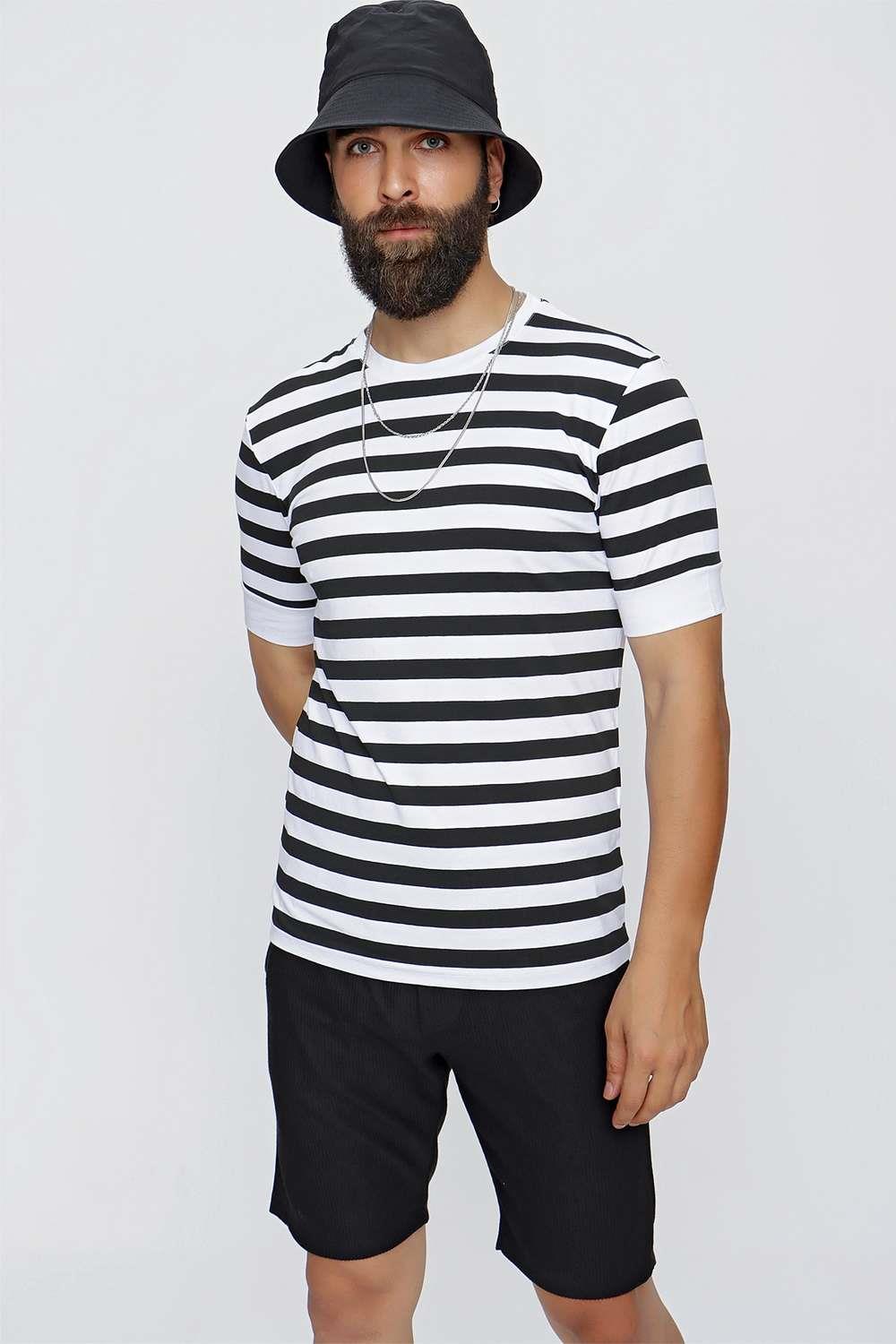 TS 838 Siyah Spor T-Shirt