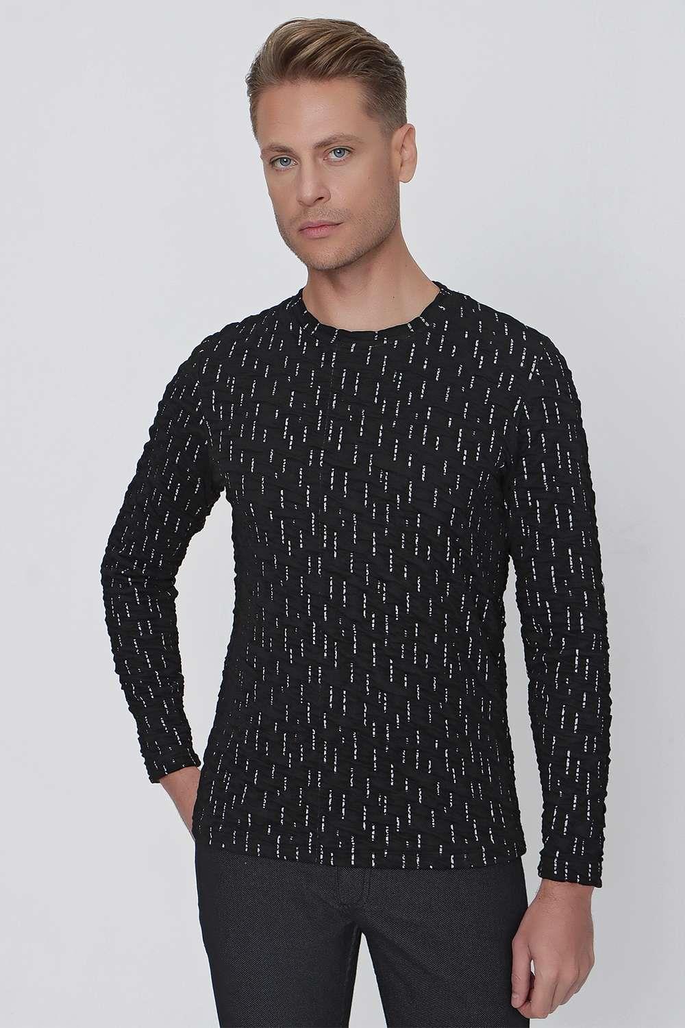 TS 840 Siyah Spor T-Shirt