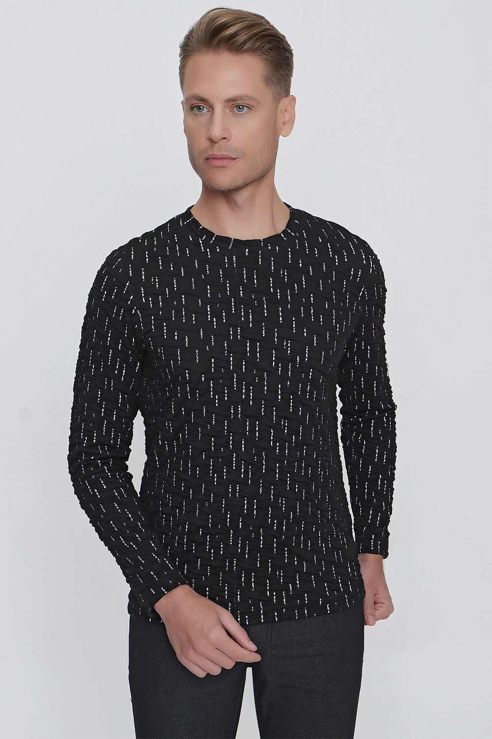 TS 840 Siyah Spor T-Shirt