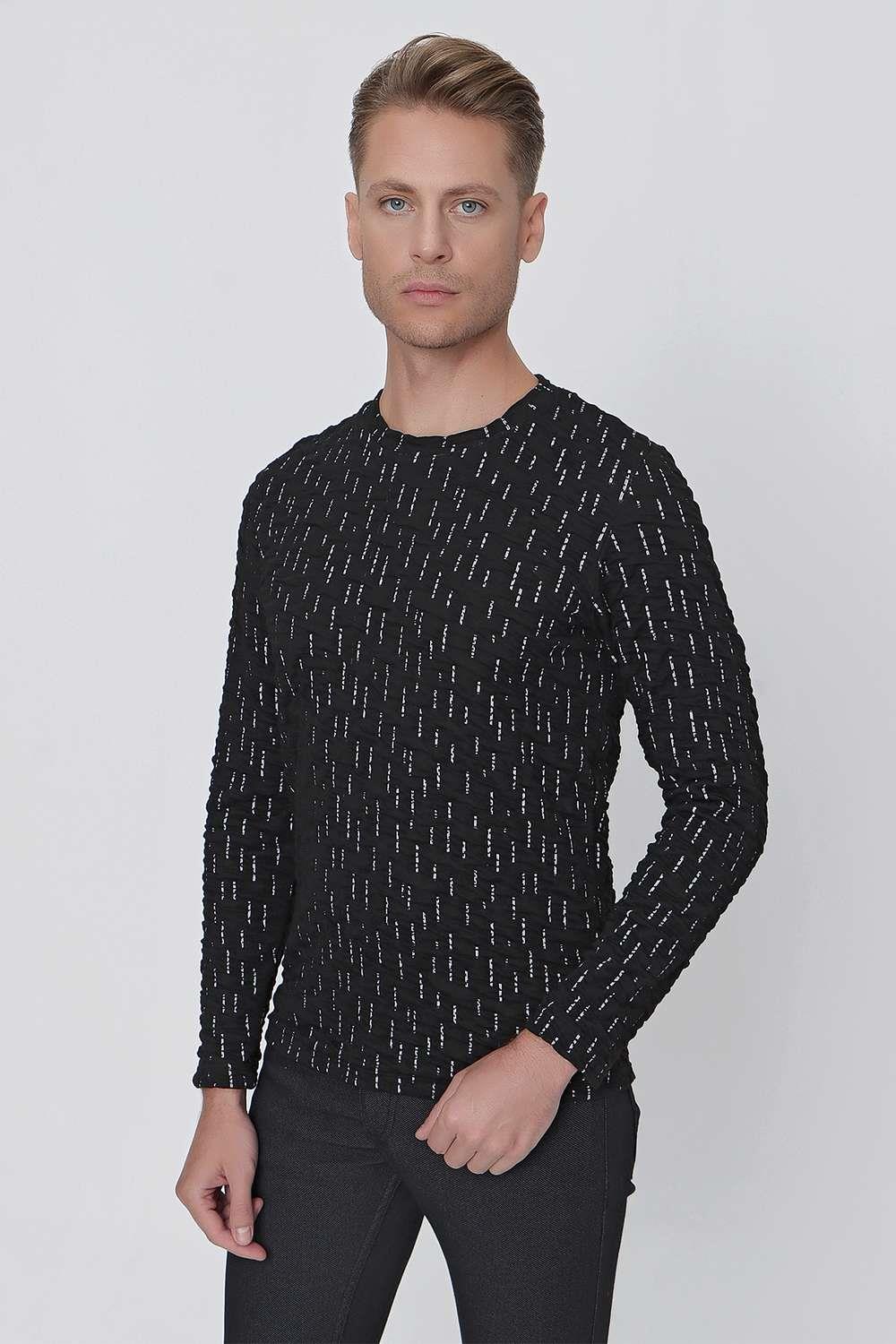 TS 840 Siyah Spor T-Shirt