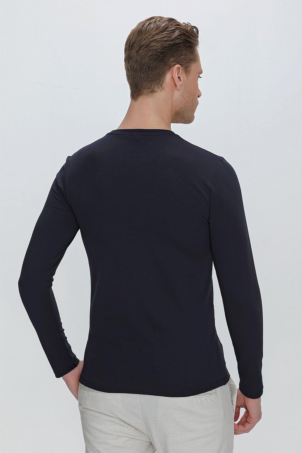 TS 841 Lacivert Spor T-Shirt