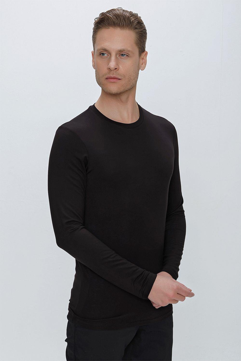 TS 842 Siyah Spor T-Shirt