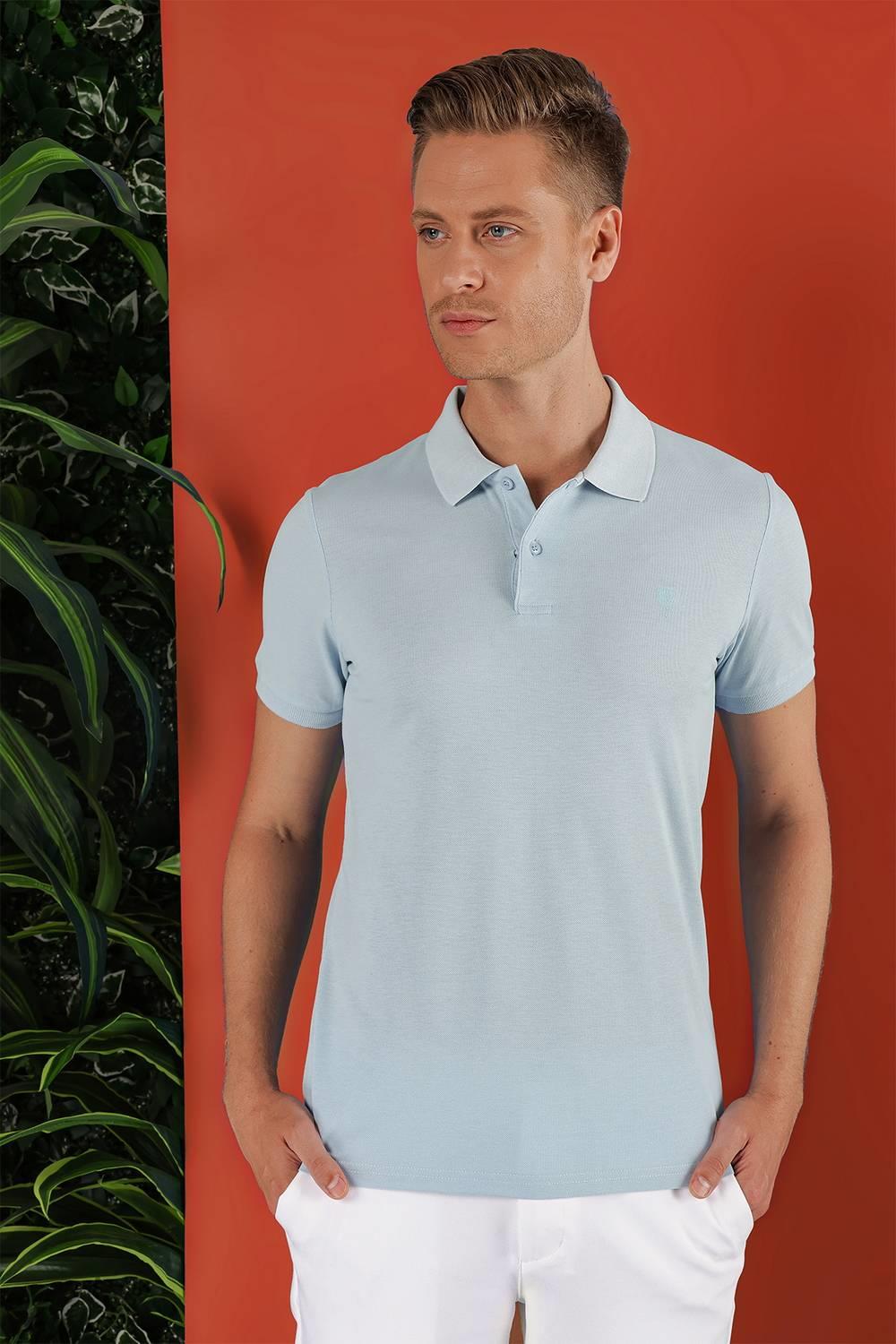 TS 845 Mavi Spor T-Shirt