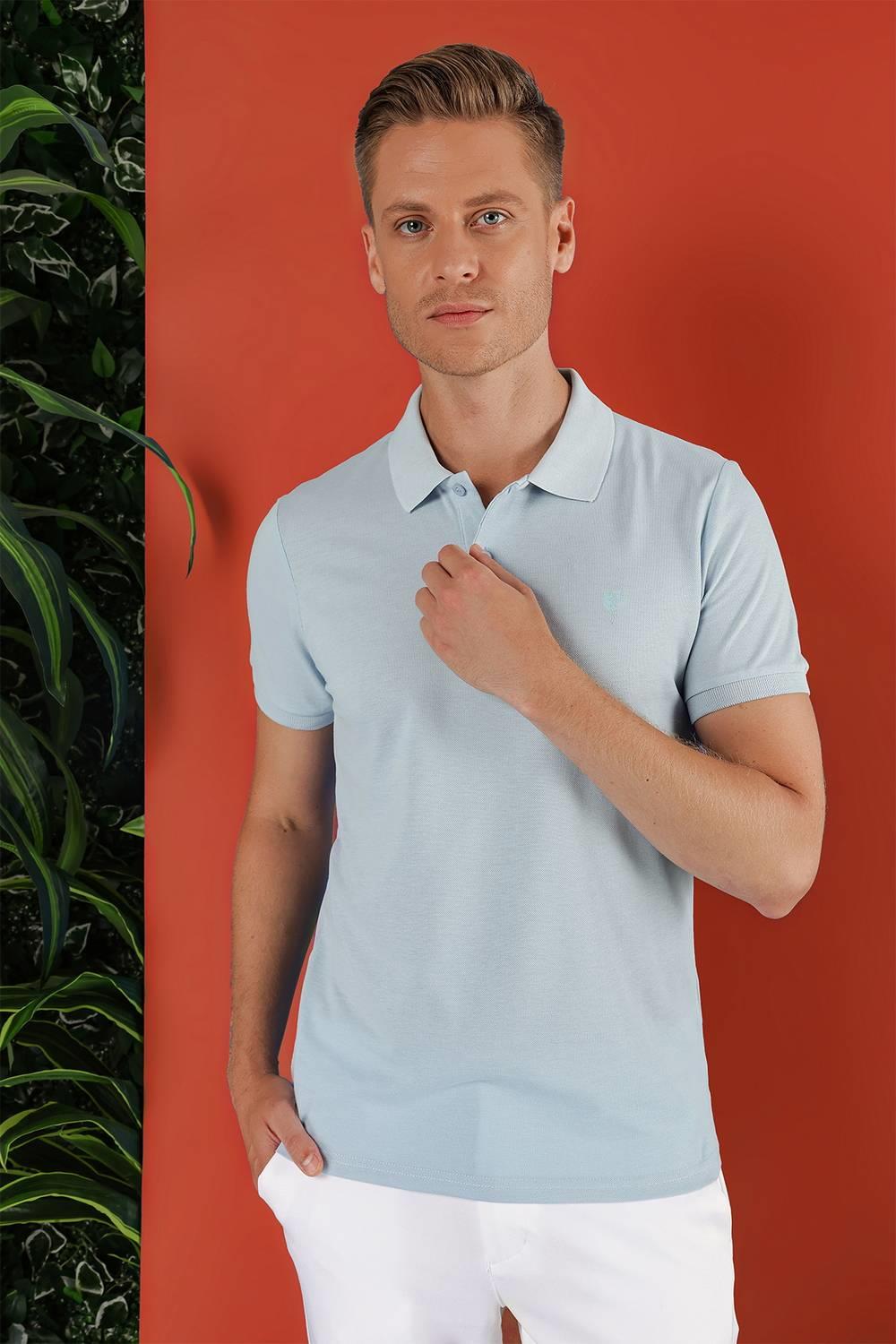 TS 845 Mavi Spor T-Shirt