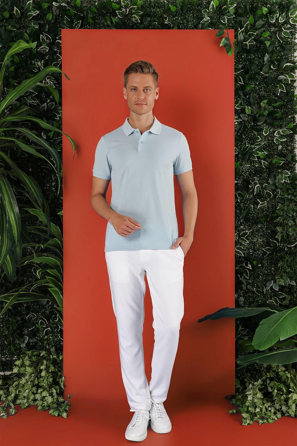 TS 845 Mavi Spor T-Shirt