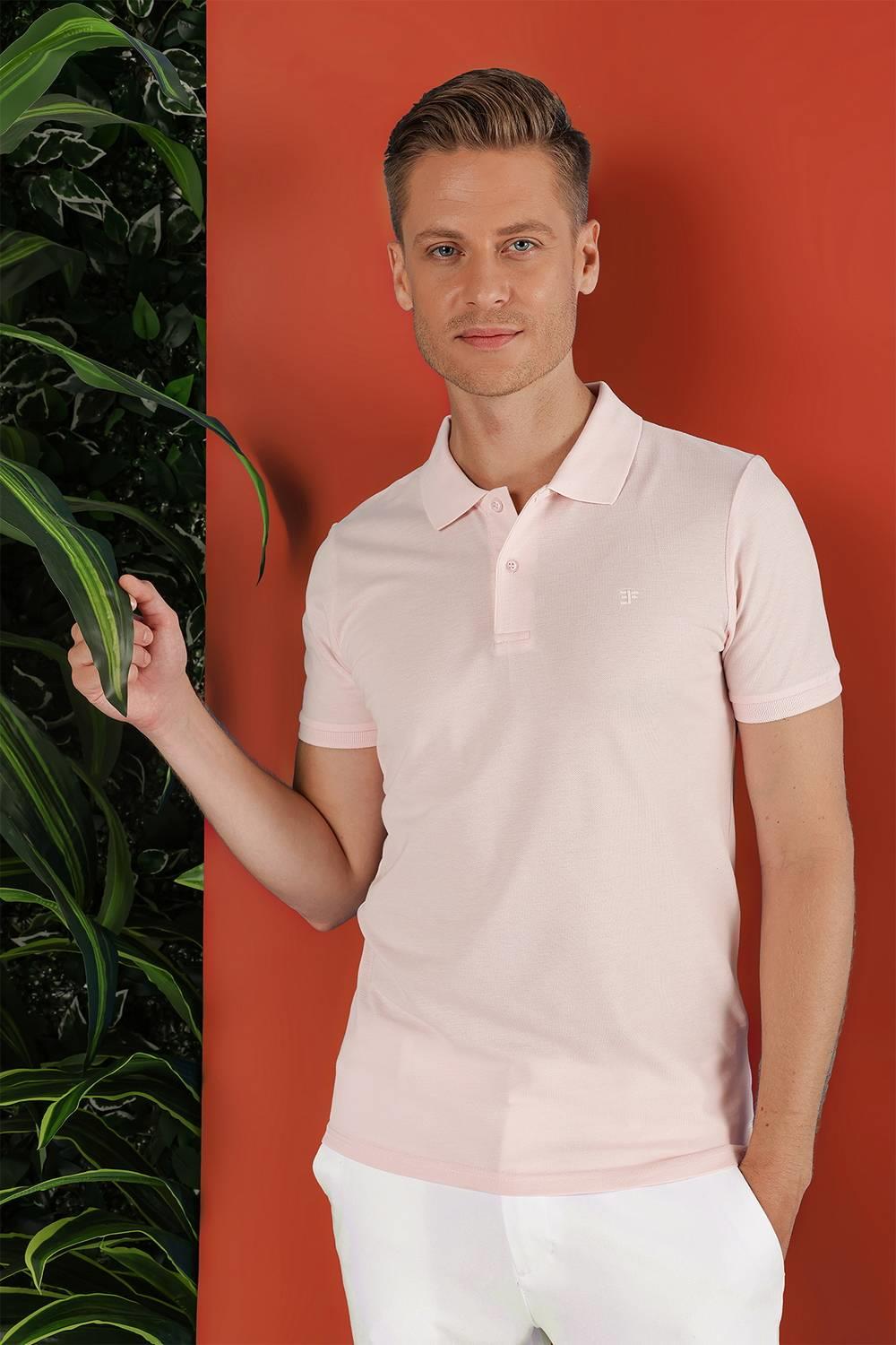 TS 845 Pembe Spor T-Shirt
