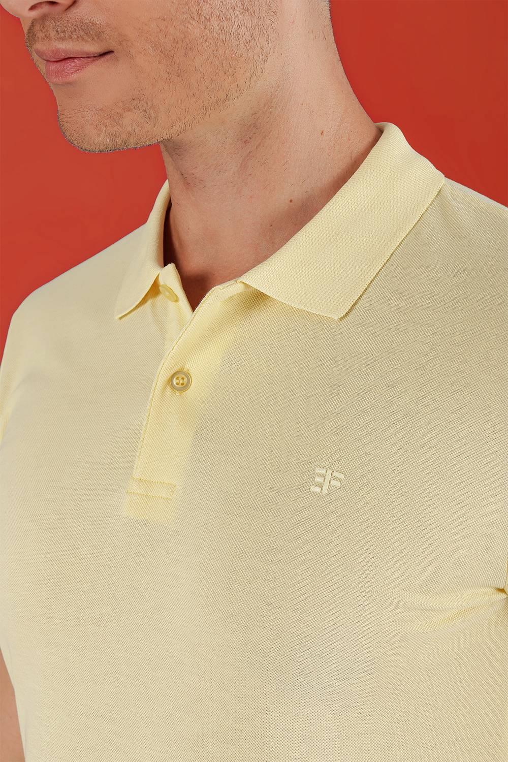 TS 845 Sarı Spor T-Shirt