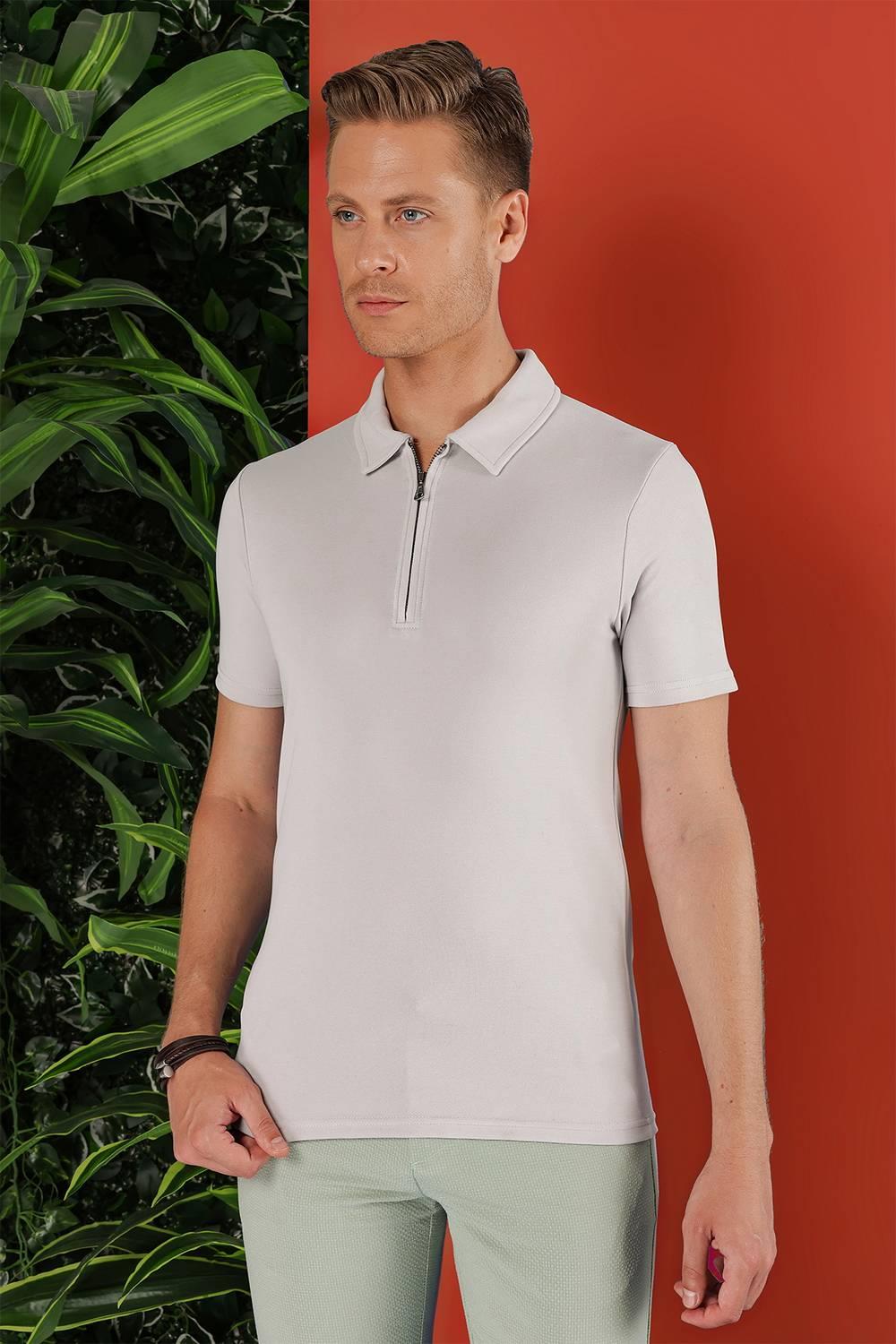 TS 850 Gri Spor T-Shirt