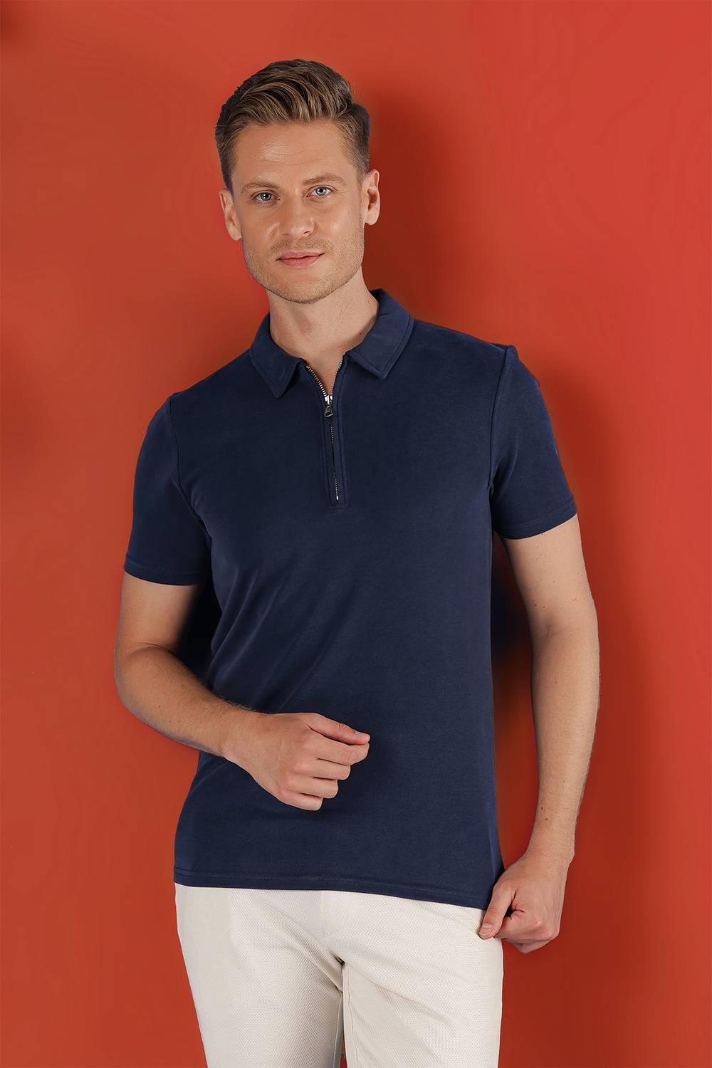 TS 850 Lacivert Spor T-Shirt