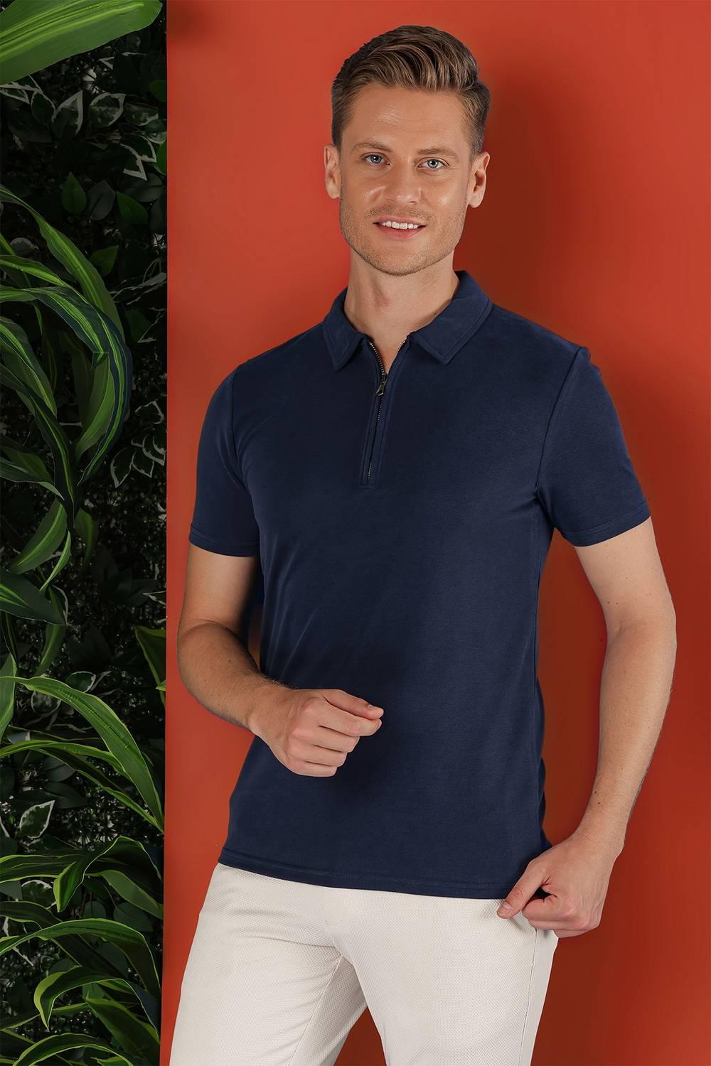 TS 850 Lacivert Spor T-Shirt