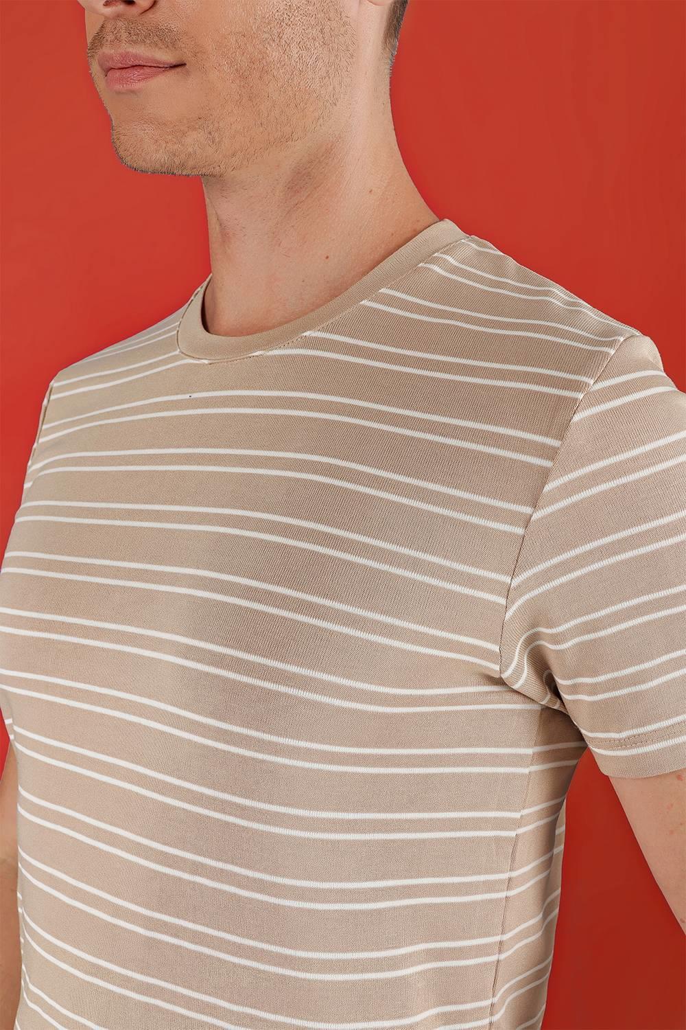 TS 851 Bej Spor T-Shirt